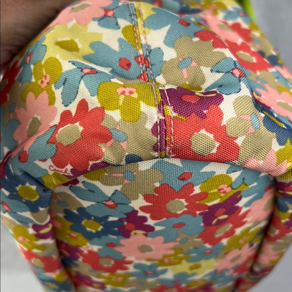 Coach 2013 Multicolor Floral Shoulder Bag with Green Bow - Picture 4 of 9